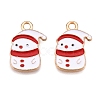Christmas Theme Alloy Enamel Pendants ENAM-T020-10W-2