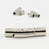 Tarnish Resistant 304 Stainless Steel Bayonet Clasps STAS-D032-1