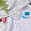 100Pcs 1-Hole Aluminum Buttons DIY-NB0007-77B-5