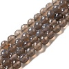 Natural Grey Agate Beads G-A046-1-2