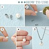Rhodium Plated Sterling Silver Bails X-H362-2P-2