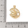 Brass Micro Pave Colorful Cubic Zirconia Pendants KK-E111-34D-G-3