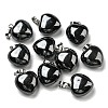 Natural Black Stone Pendants G-I311-A19-P-1