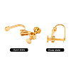 Brass Screw On Clip-on Earring Findings KK-L164-02-6