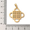 304 Stainless Steel Pendants STAS-U010-22G-3