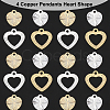 80Pcs 4 Style Brass Charms KK-FH0002-94-3