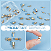 Unicraftale 32Pcs 4 Style 201 Stainless Steel Cord Ends STAS-UN0053-15G-5