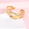 304 Stainless Steel Cuff Bangles for Women BJEW-G749-17G-1