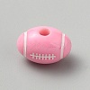 Opaque Acrylic European Beads SACR-CJC0001-34E-1