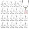 24Pcs Brass Charms Cabochon Settings KK-PH0014-17B-1