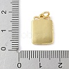 Brass Enamel Pendants KK-C110-17B-01G-3