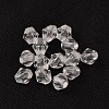 6MM Faceted Bicone Crystal Beads Transparent Clear Acrylic Beads X-DBB6mm01-1