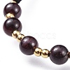 Adjustable Natural Gemstone Braided Bead Bracelets BJEW-JB04599-4
