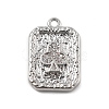Brass Micro Pave Cubic Zirconia Pendants KK-D283-30P-02-1