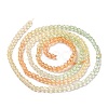 Transparent Gradient Color Glass Beads Strands GLAA-G101-2mm-08-4