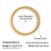 Vintage 304 Stainless Steel Plain Bangles for Women DV1538-1-2
