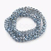 Electroplate Glass Beads Strands X-GLAA-K027-FR-A03-2