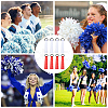24Pcs 2 Colors Polyester Cheerleader Pom Poms Labels Ribbon FIND-CN0002-32-6