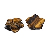 Natural Tiger Eye Carved Pendants G-B097-01A-07-2