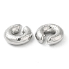 Non-Tarnish 304 Stainless Steel Cuff Earrings EJEW-Z022-01P-2