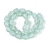 Handmade Lampwork & Glitter Powder Beads Strands LAMP-T023-29E-1