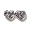Transparent Acrylic Waffle Beads OACR-E016-01C-2