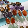 Natural Amethyst & Rose Quartz & Red Agate & Green Aventurine & Tiger Eye Beads Strands G-L242-14-2