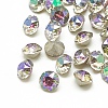 Pointed Back Glass Rhinestone Cabochons RGLA-T110-4mm-001GL-1