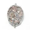 Natural Druzy Agate Links connectors G-Q494-13-3
