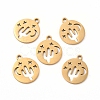 201 Stainless Steel Charms STAS-E188-10G-2