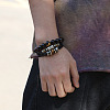 Leather Multi-strand Bracelets BJEW-F352-09P-01-2