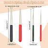 4Pcs 2 Colors Carbon Steel Wire Winding Rods AJEW-UN0001-79-3