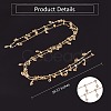 Clear Cubic Zirconia Heart Charm Tassel Chains JX604A-2