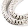 Imitation Bodhi Glazed Porcelain Beads Strands PORC-H011-02-4