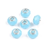 Imitation Jade Glass European Beads GPDL-N004-B14mm-B03-1