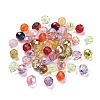 Electroplate & Transparent Czech Glass Beads GLAA-O018-24-2