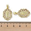 Rack Plating Brass Cubic Zirconia Pendants KK-M272-04G-3