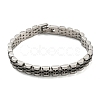 Ion Plating(IP) 304 Stainless Steel Thick Link Chain Bracelet BJEW-G649-09B-C-1