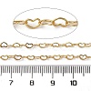 Brass Heart Link Chains CHC-H113-14B-G-2