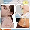 40Pcs 2 Color 201 Stainless Steel Heart Stud Earring Findings STAS-SC0005-30-5