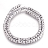 Electroplate Non-magnetic Synthetic Hematite Bead Strands G-I208-19F-2