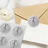34 Sheets Silver Foil Embossed PET Picture Sticker DIY-WH0528-026-6