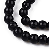 Opaque Solid Color Glass Beads Strands GLAA-T032-P4mm-01-2