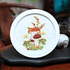 DIY Mushroom Pattern Embroidery Starter Kits DIY-L068-01C-1