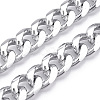 Aluminum Faceted Curb Chains CHA-N003-40P-1