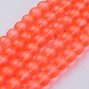 Baking Paint Transparent Glass Bead Strands X-GLAA-S031-10mm-27-2