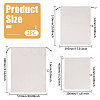3Pcs 3 Styles Flannel Packing Drawstring Bags ABAG-CO0001-01-2