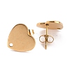 Ion Plating(IP) 304 Stainless Steel Stud Earring Findings EJEW-O104-15G-2