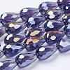 Electroplate Glass Beads Strands LS-EGLA-D015-15x10mm-07-3