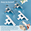 2 Pair 2 Colors Plastic Shoe Decorations FIND-GA0003-85-3